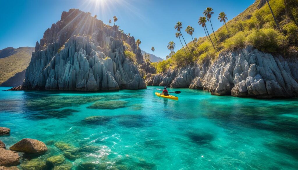 Hawaiian island sea kayaking