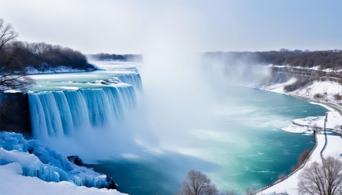Is Niagara Falls frozen in winter?
