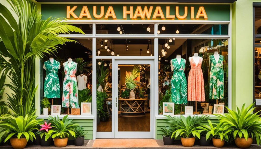 Kauai boutique shopping