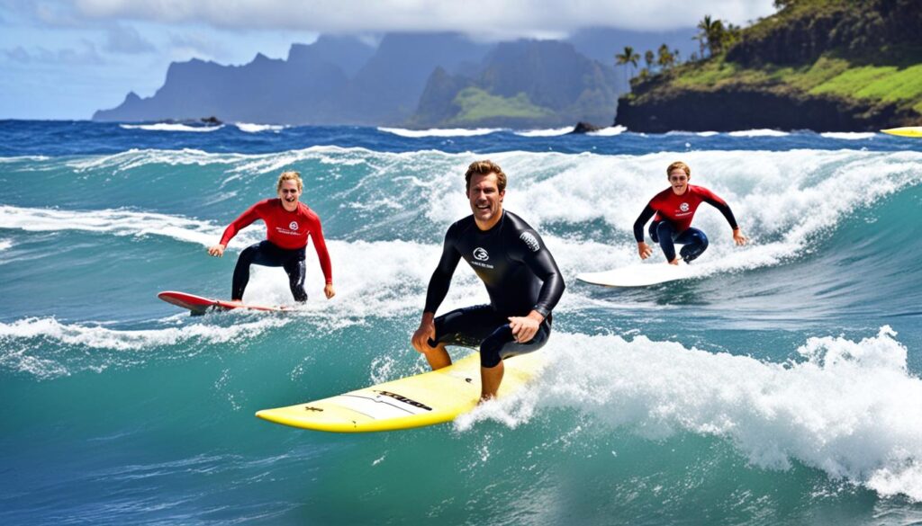 Kauai surfing lessons for beginners