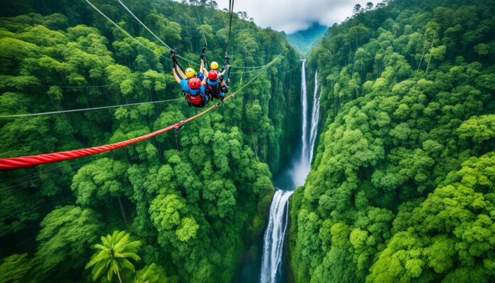 Kauai zipline tours through rainforest