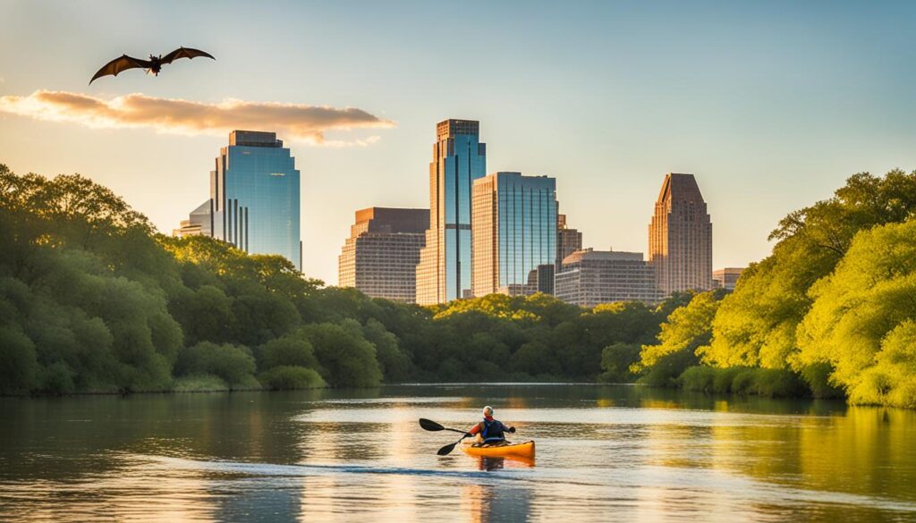 Kayaking in Lady Bird Lake