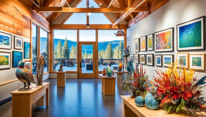 Local arts and crafts scene in Tahoe City