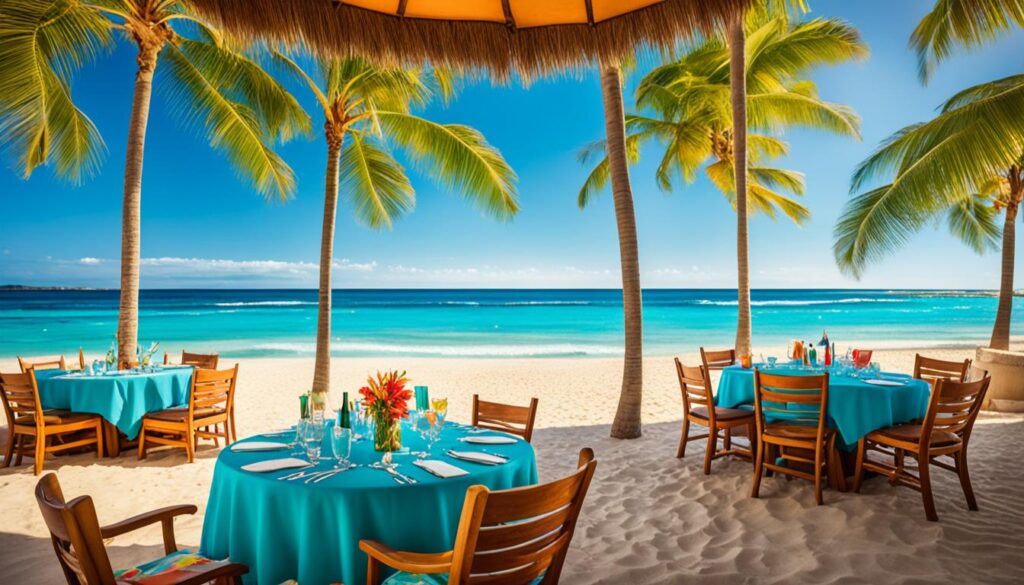 Maui beachfront dining