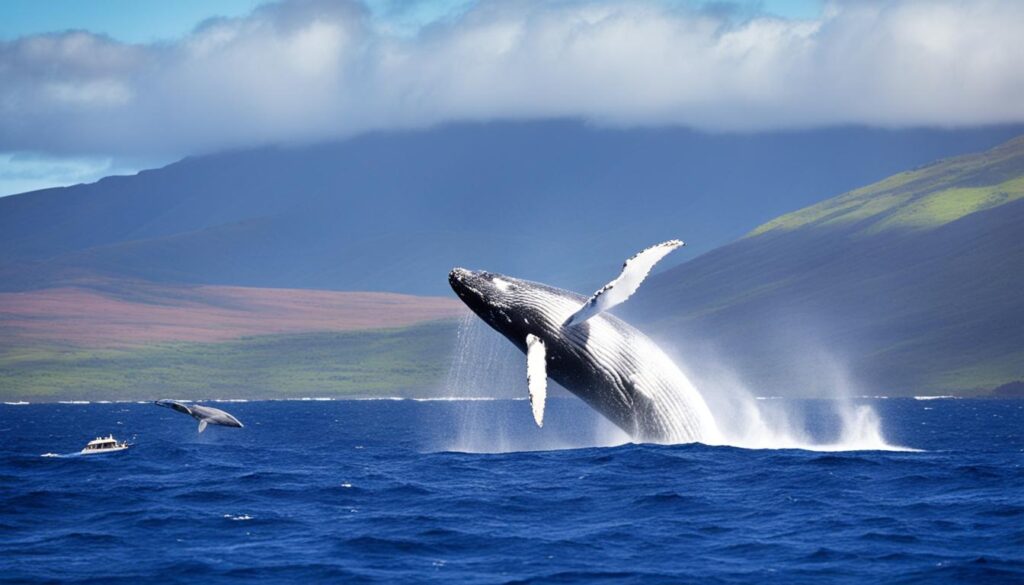 Maui humpback whale season