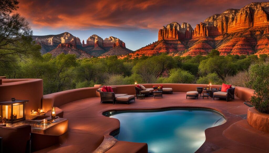 Sedona boutique hotels with red rock views