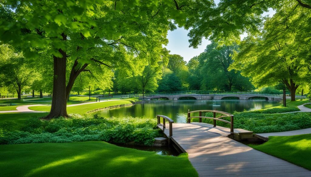 Serene parks in Champaign-Urbana