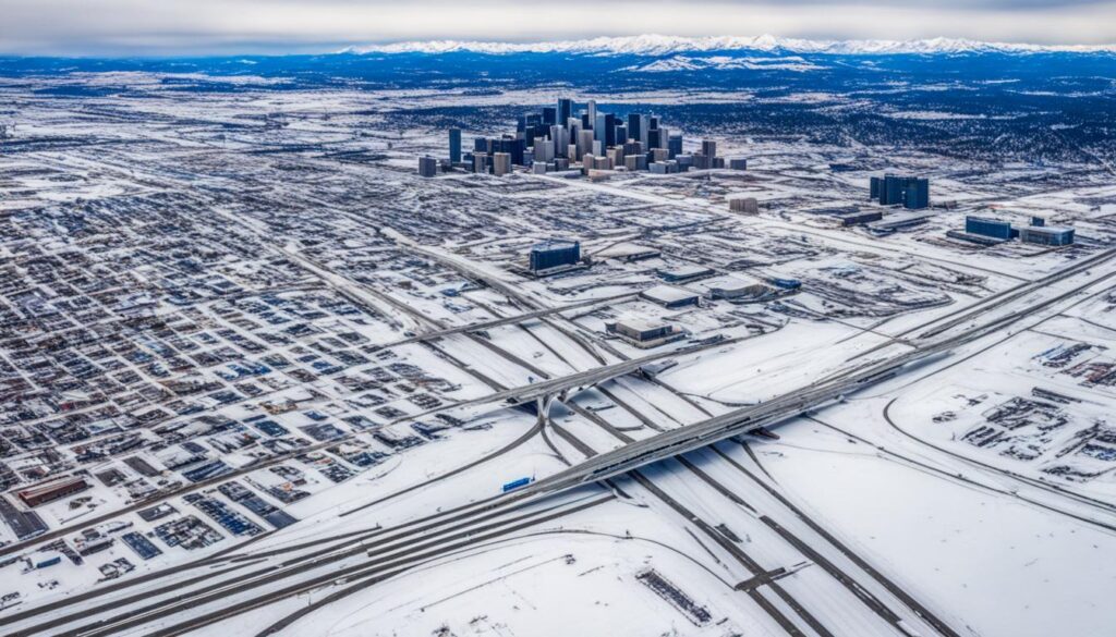 Snowfall impact on Denver travel