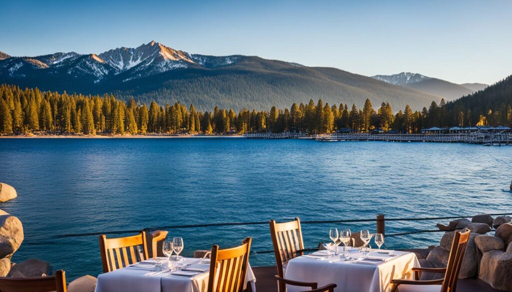 South Lake Tahoe dining with a view