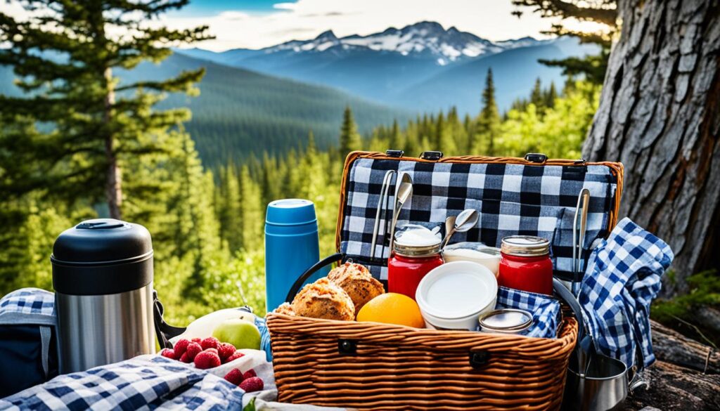 camping breakfast on the go