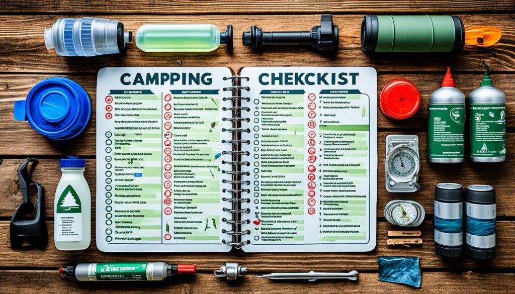 camping trip checklist