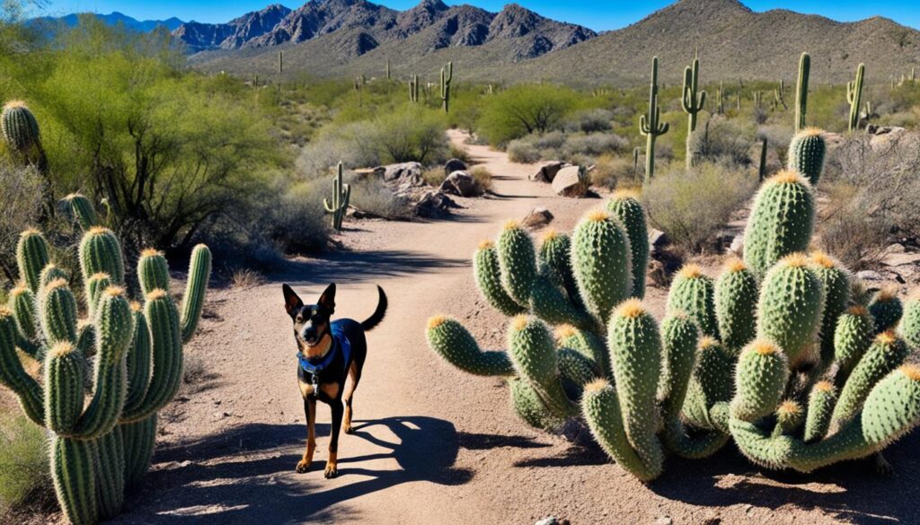 dog-friendly hikes in Saguaro National Park