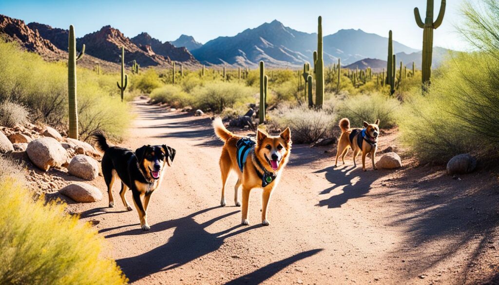 dog-friendly hikes in Saguaro National Park