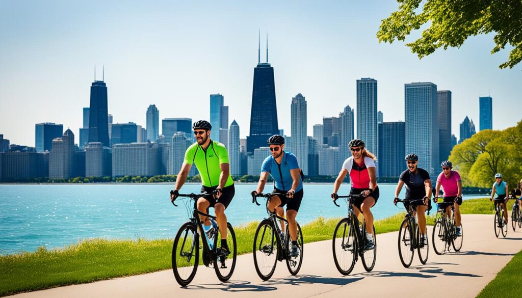 explore chicago lakefront by bike
