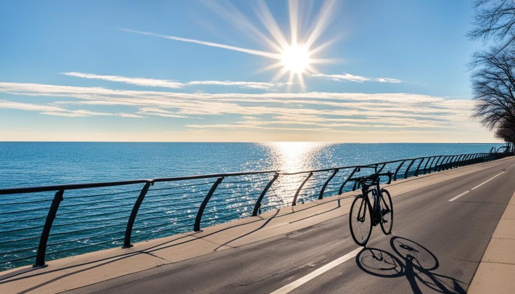 explore chicago lakefront by bike