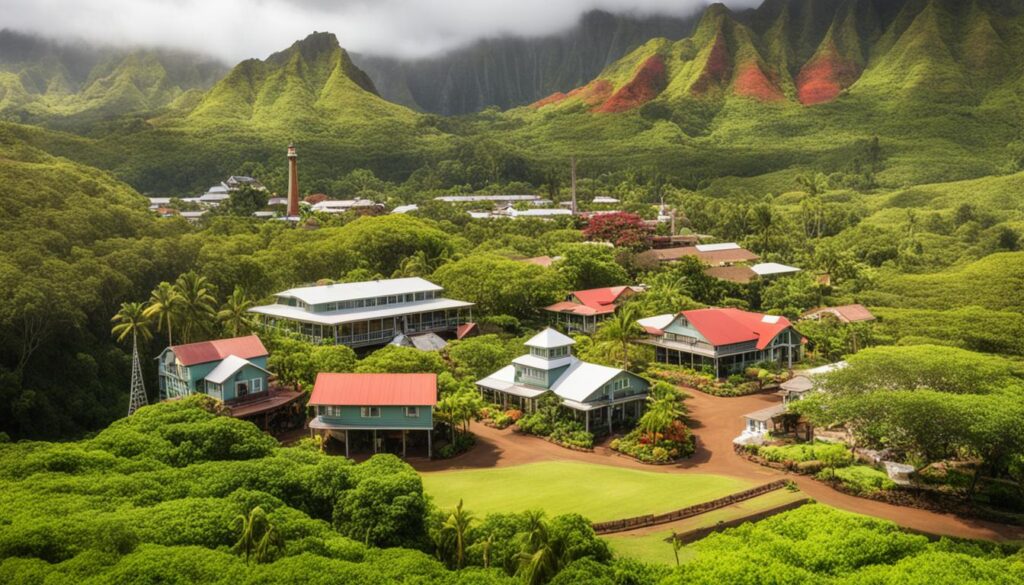 historic plantation village in Kauai