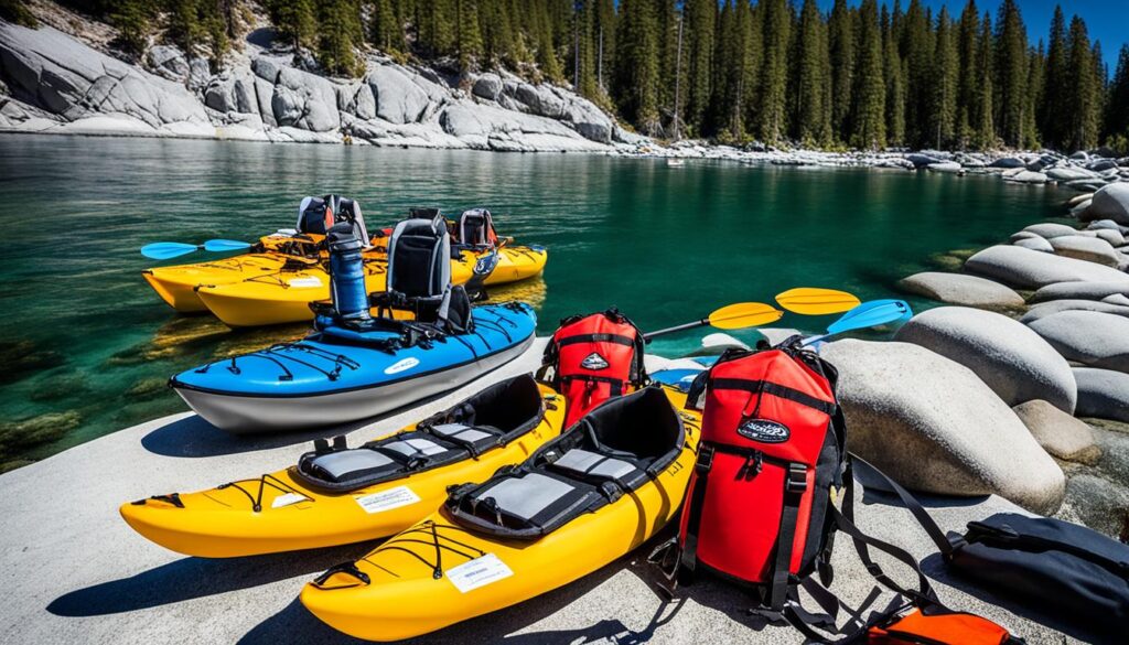 kayak tour equipment