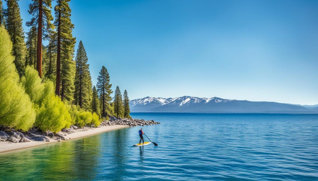paddleboard tours on Lake Tahoe