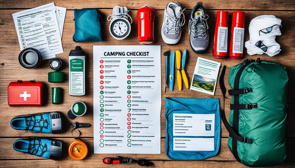 printable camping checklist