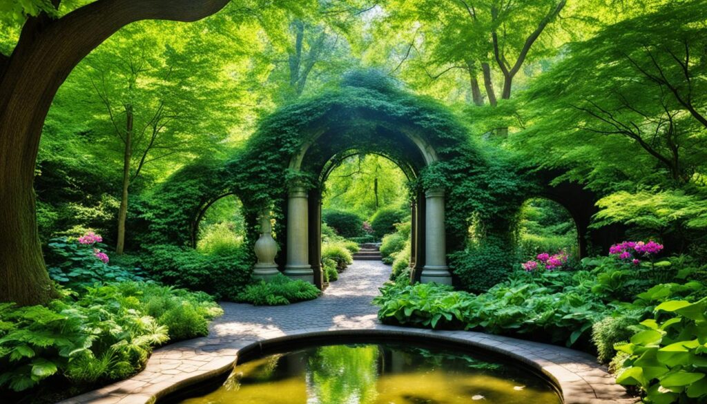 secret gardens in New York City
