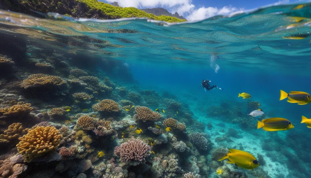 snorkeling in Hawaii Island