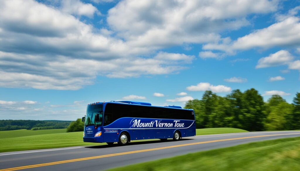 Alexandria to Mount Vernon tour bus