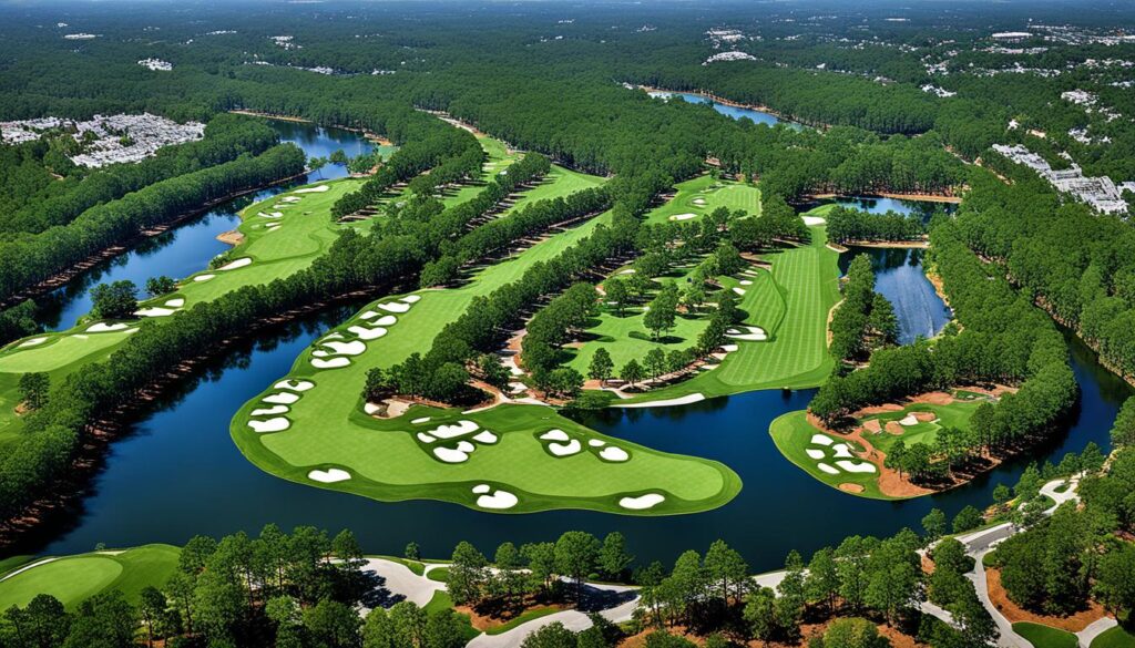 Augusta National Golf Club Visibility Map