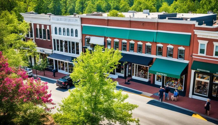 Augusta shopping districts