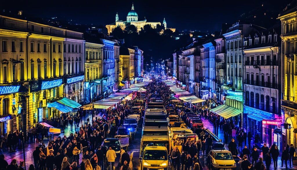 Belgrade vibrant nightlife