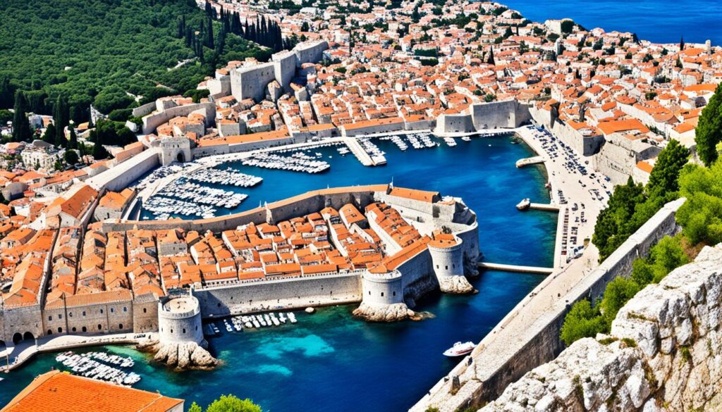 Dubrovnik city walls UNESCO site