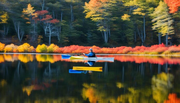 Fall foliage kayaking tours Cape Cod