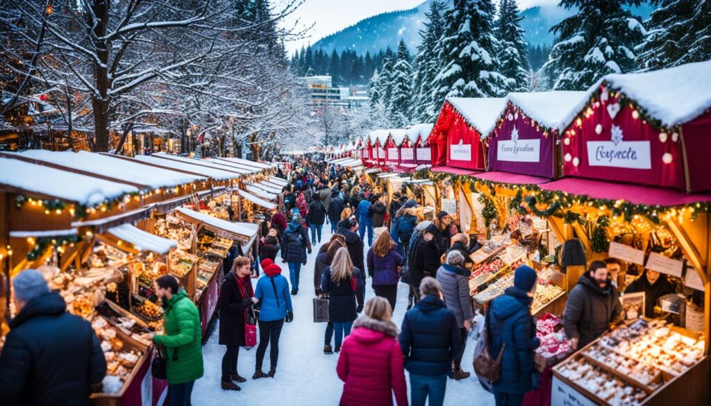 Festive markets in Vancouver