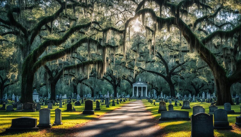 Guided cemetery tours in Savannah