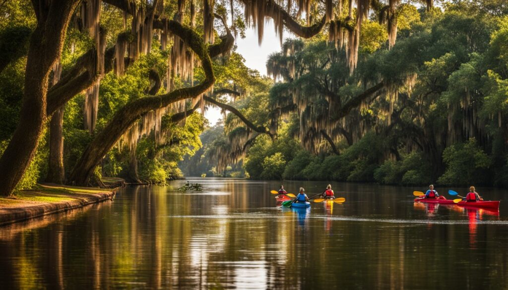 Guided kayak tours in Savannah