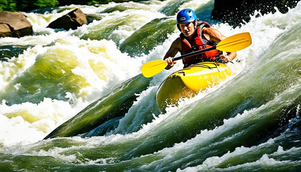 James River kayaking