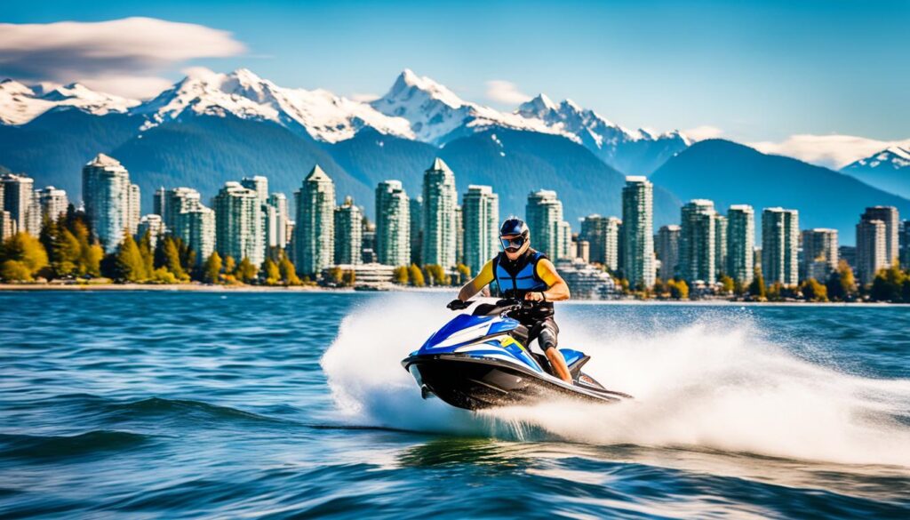 Jet skiing in Vancouver