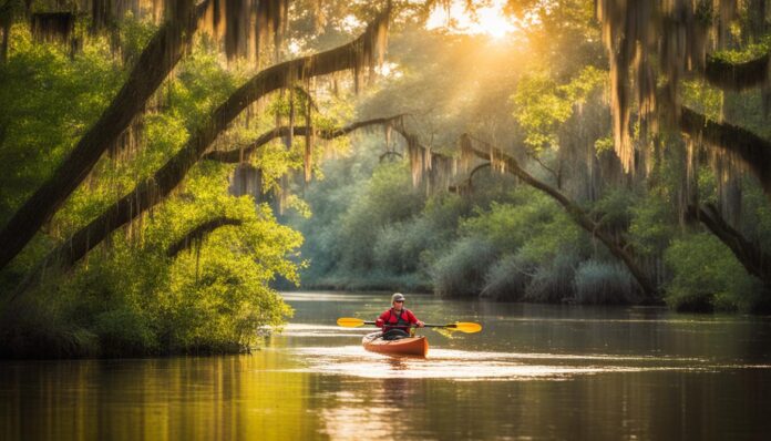 Kayak tours through Savannah's waterways