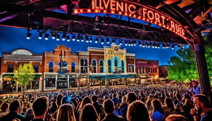 Live music venues in Fort Collins historic district