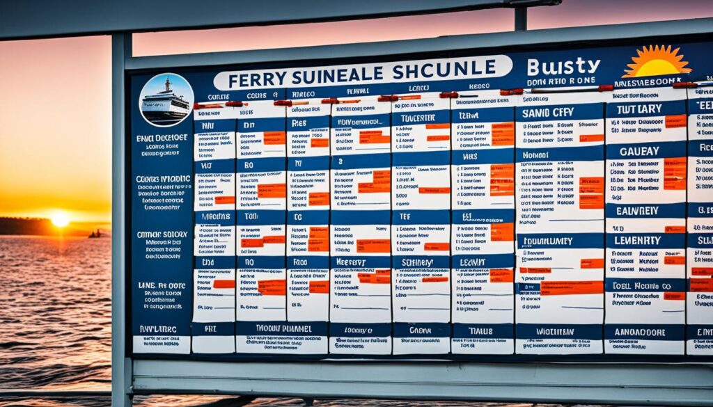 Nantucket ferry schedules