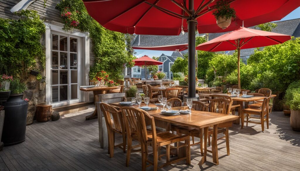 Nantucket outdoor dining experiences
