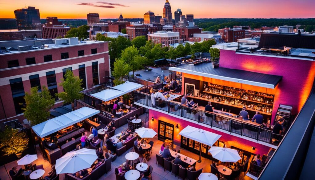 Richmond Rooftop Bar with City Views