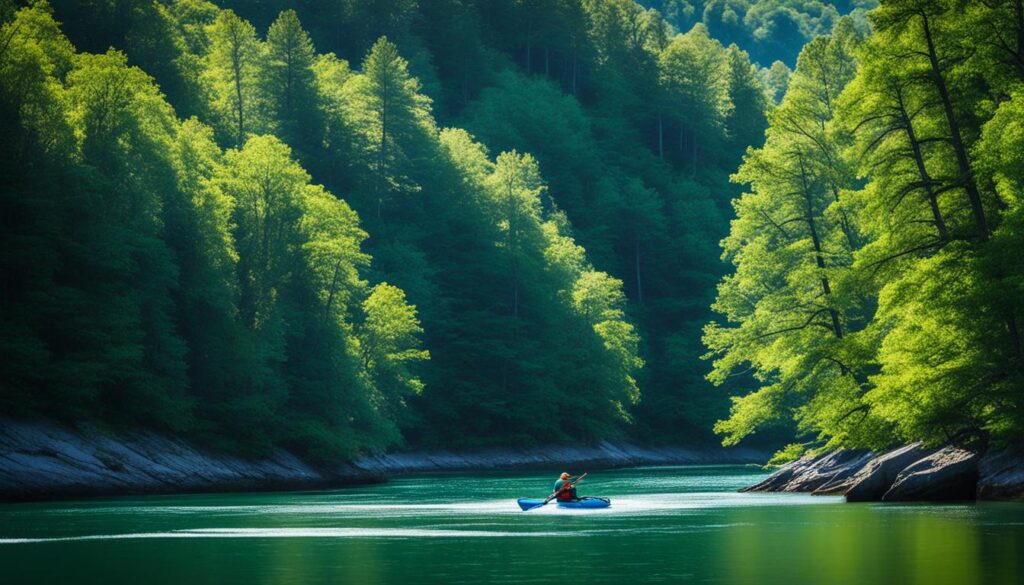 Scenic Kayaking Photography