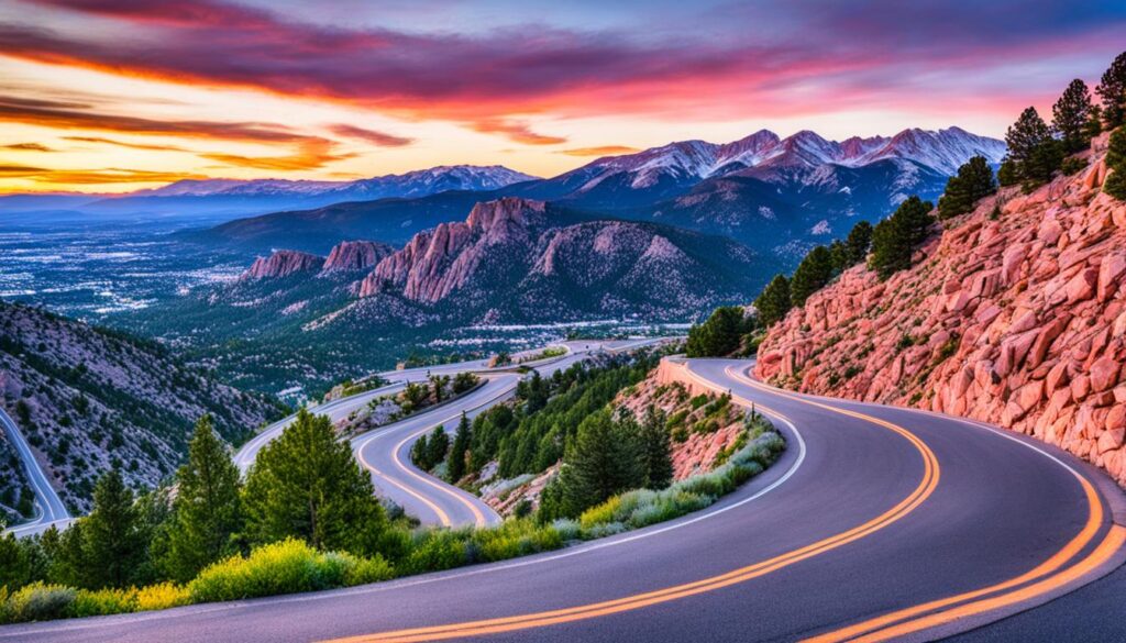 Scenic views in Colorado Springs