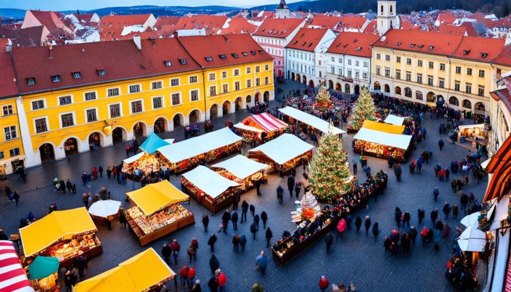 Sibiu Christmas market shopping