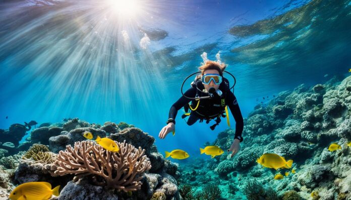 Split scuba diving and snorkeling experiences
