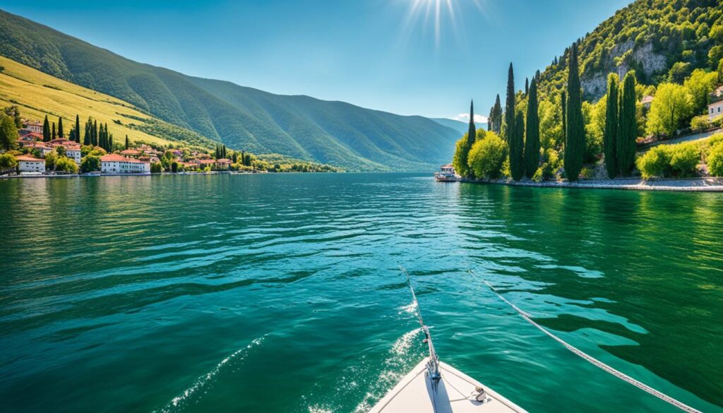 Struga boat ride on Lake Ohrid