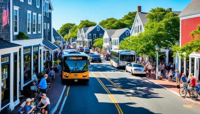 What are the options for public transportation in Nantucket?
