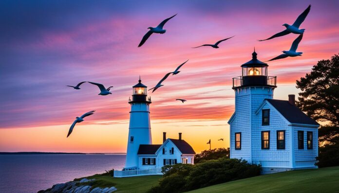 What are the unique lighthouses to see on Martha's Vineyard?