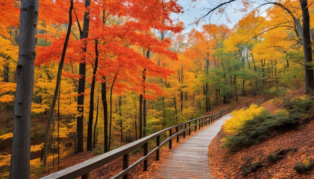 Williamsburg fall foliage hikes and scenic overlooks