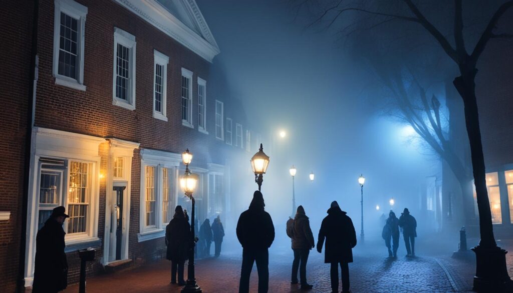 booking ghost tours Old Town Alexandria